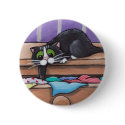 Naughty Cat Button by LisaMarieArt Naughty Cat Button