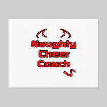 Naughty Cheer Coach Post Card