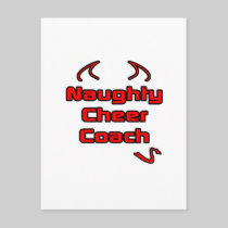 Naughty Cheer Coach Post Cards
