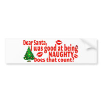 Naughty Christmas Bumper Stickers