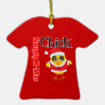 Naughty Christmas Chick Ornament