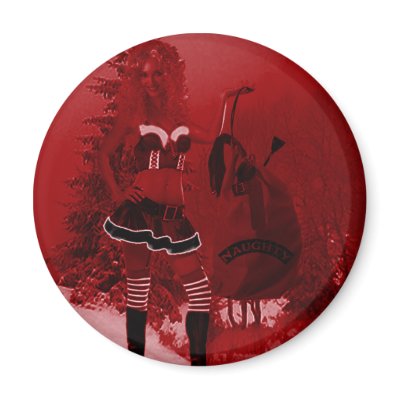 Naughty Christmas Elf Magnets by TastefulDesigns