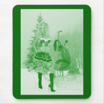 Naughty Christmas Elf Mousepads