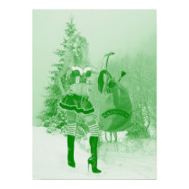 Naughty Christmas Elf Poster Prints by TastefulDesigns Naughty Christmas Elf Poster Prints