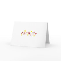 Naughty Christmas Stars cards