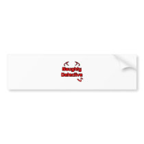 Naughty Detective Bumper Sticker