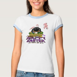 Naughty Doxie Happy Easter shirt