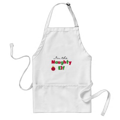 Naughty Elf aprons