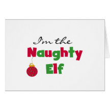 Naughty Elf Card