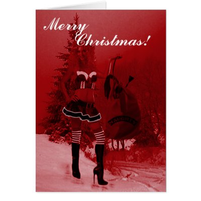 Naughty Elf - Christmas cards