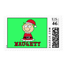 Naughty Elf Stamps