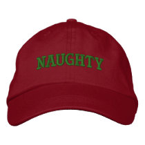 "Naughty" Embroidery Cap embroidered hats