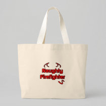 Naughty Firefighter Canvas Bag