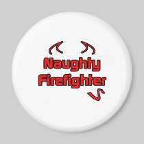 Naughty Firefighter Fridge Magnet