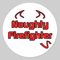 Naughty Firefighter Sticker