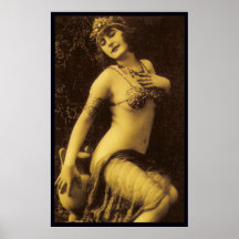 Naughty Flapper Girl Print