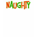 Naughty Funny Christmas Spaghetti Tank Top