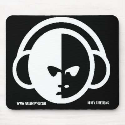 Naughty Fx Dj Face Mouse Pad by djmikeyc