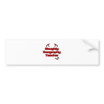 Naughty Geography Teacher bumper stickers