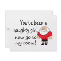 Naughty Girl Go To My Room invitations