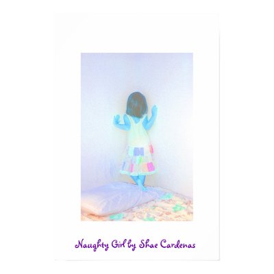 Naughty Girl Print by SHAE