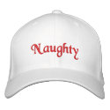 Naughty Hat embroidered hats