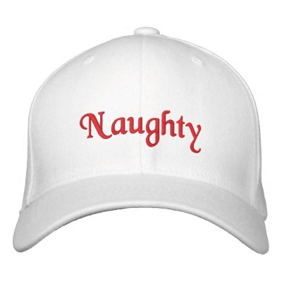 Naughty Hat embroidered hats