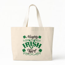 Naughty Irish Girl Canvas Bags