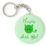 Naughty Irish Girl Keychain