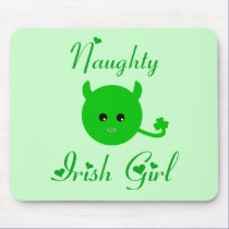 Naughty Irish Girl mousepads