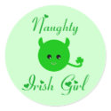 Naughty Irish Girl stickers