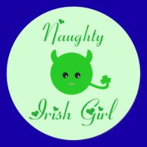 Naughty Irish Girl stickers