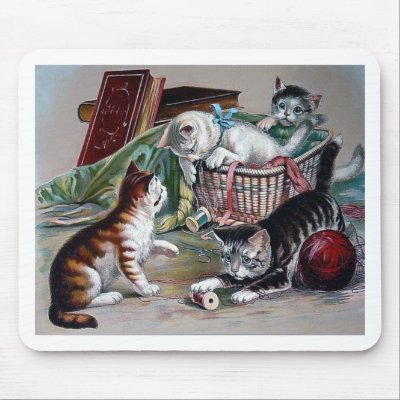 cats and kittens clip art. painted chair clip art