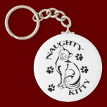Naughty Kitty Keychain keychains