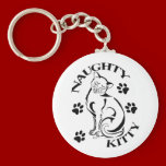 Naughty Kitty Keychain