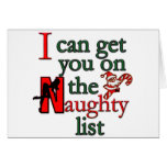 Naughty List Card