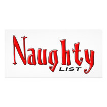 Naughty List Custom Photo Card
