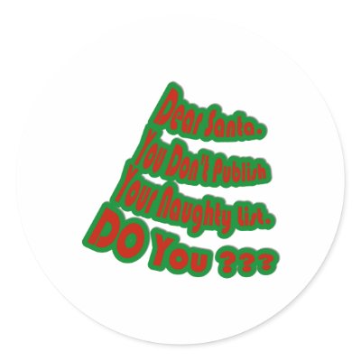 Naughty List Stickers by SherryHolderHunt