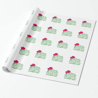Naughty Wrapping Paper | Zazzle