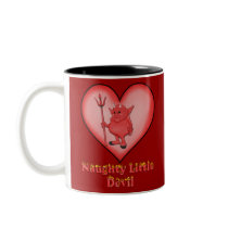 Naughty Little Devil mugs