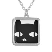 Naughty Little Peeking Cat Pendants