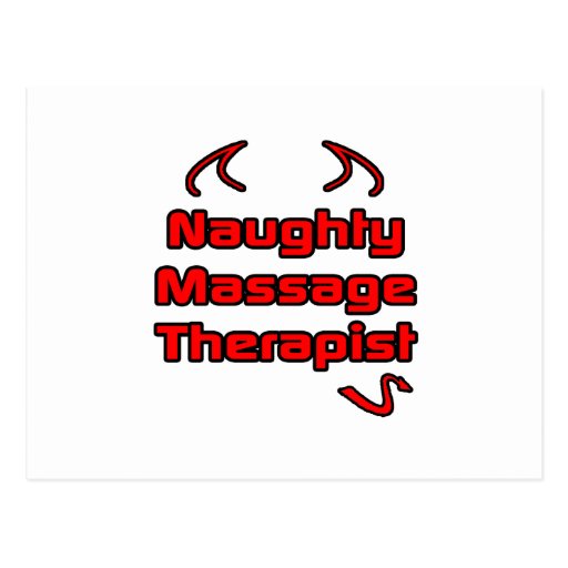 Naughty Massage Therapist Postcard Zazzle 