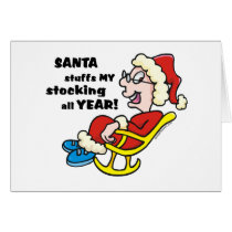 Naughty Mrs. Claus Christmas cards