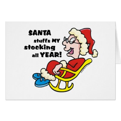 Naughty Mrs. Claus Christmas cards