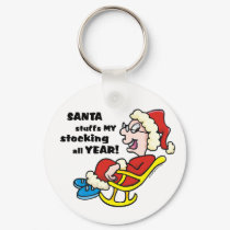 Naughty Mrs. Claus Christmas keychains