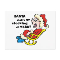 Naughty Mrs. Claus Christmas postcards