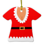 Naughty Mrs. Claus Custom Holiday Ornament