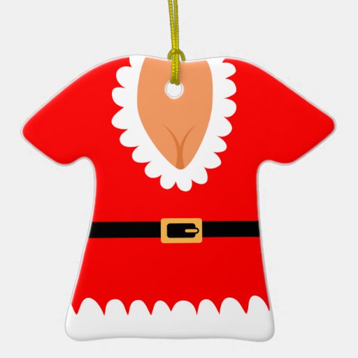 Naughty Mrs Claus Custom Holiday Ornament Zazzle