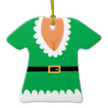 Naughty Mrs. Elf Custom Holiday Ornament
