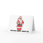 Naughty Naughty Girl Card